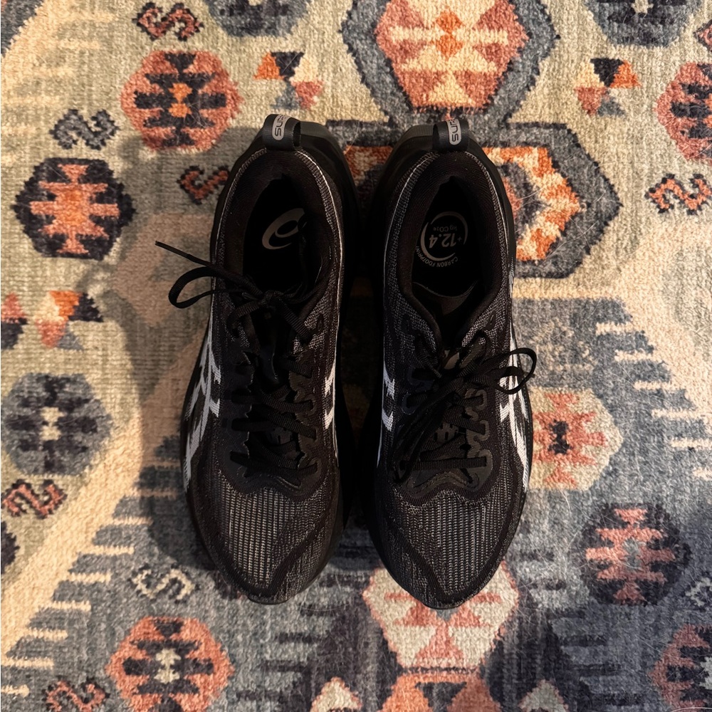 Barely Worn ASICS Superblast 2 Black and White Running Shoes